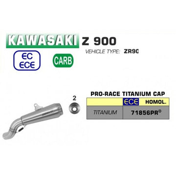 Arrow Pro-Race Slip-On Exhaust for Kawasaki Z900